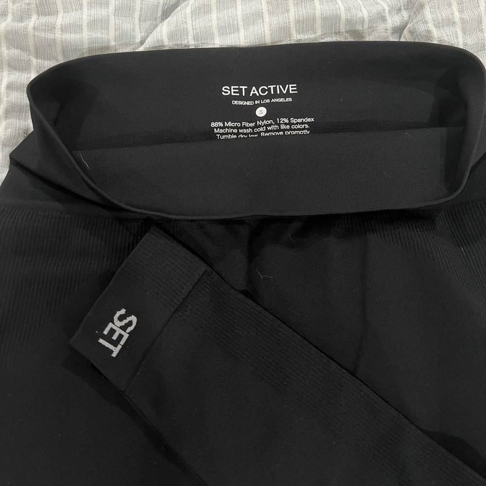 SET Active Sculpt Flex Black Leggings